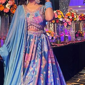 Blue Lehnga Choli