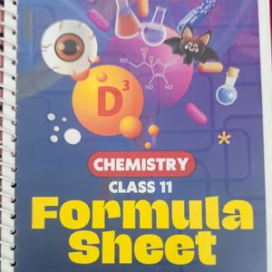 Class 11th Chemistry Formula Sheet