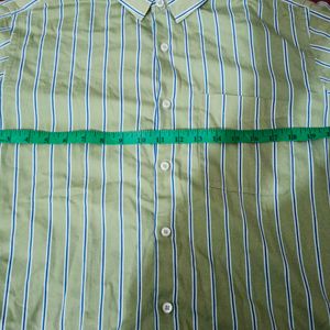 Lime Green Stripe Shirt