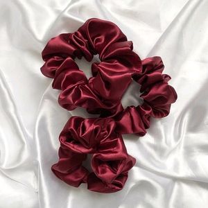 Fluffy Satin Scrunchies