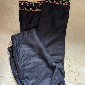 Black Festive Kurta And Pant