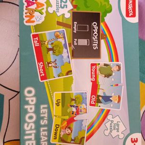 Kids English Opposites Puzzle 25