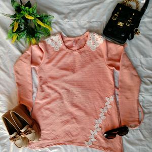 Peach Stylish Top