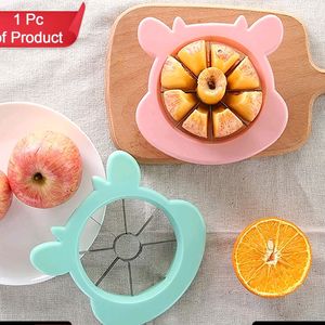 1pc Cartoon Shape Plastic Apple Cutter -Multicolor