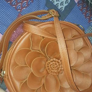 New Flower Round  SLING Bag