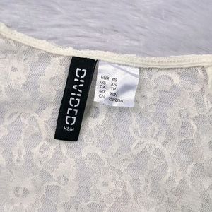 H&M Lace Bustier Top