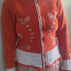 Women's  Orange sweater