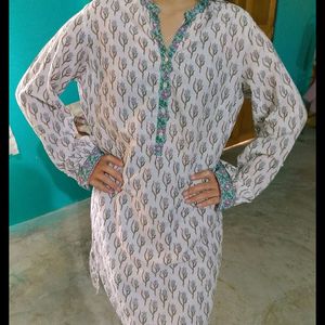 Biba  High Low Cotton Kurta