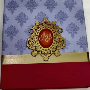 🎠🎸100 ROYAL LOOK WEDDING CARDS WITH BOXES🎺