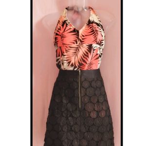 Black Partywear Mini Skirt