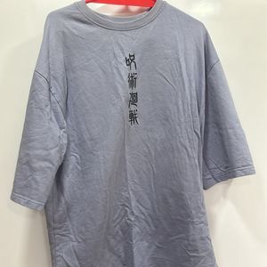 Oversized Tee Lavender Colour