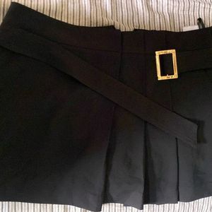 Black Shorts With Belt