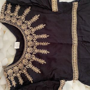 Elegant Ethnic Black Dress