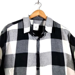 Black And White Checks Shirt (Men's)