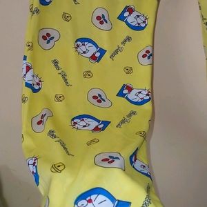 Women And Girls Doraemon Print Pajama