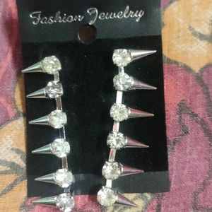 Sliver Diamond Earring