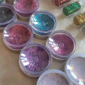 Makeup eyes Glitter ,16 Glitters In Many Colours