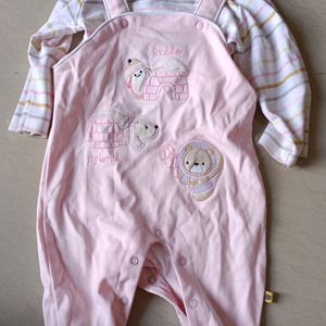 Baby Pink Colour Baby Romper