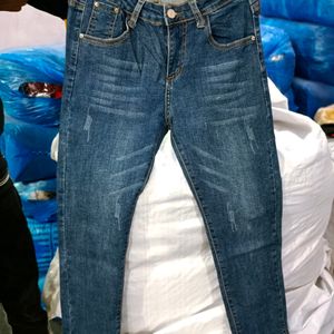 Ladies Dark Blue Jeans Size - 28