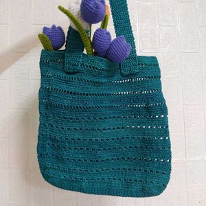 💙 Crochet 🧶 Tote Bag💙