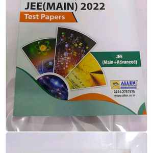 Allen 2022 Mains Test Paper Printed Form