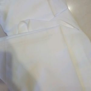 New White Gorgette Chudidar Material