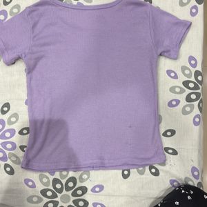 Lavender Cropped Top