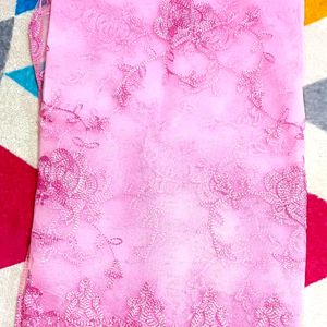 Soft Net (nylon) Pink Dupatta