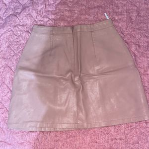 Price Drop  Zara Leather  Skirt , Never Worn 🤭💕