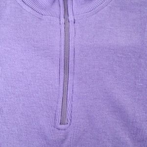 Lavender Zipper Top