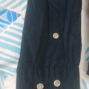 Navy Blue H&M Cotton Shirt