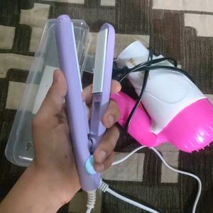 Compatible Hair Dryer And Straightener 👀🌸🥺