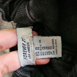 Forever 21 Black Cargo Joggers