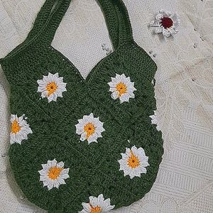 Boho Chic Handmade Crochet Bag