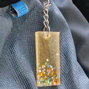 golden Resin keychain