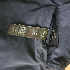 M&S Reversible Long Bomber Jacket In New Condition