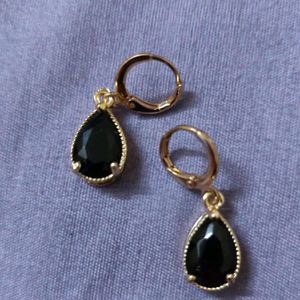 black earrings