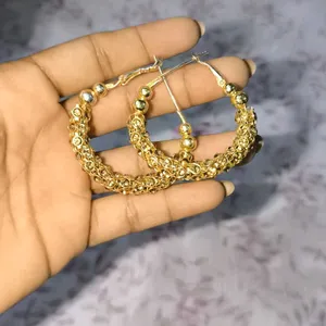 Gold Ring Earing