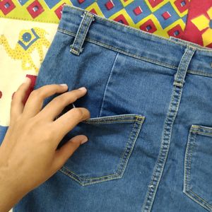 Blue Denim Skirt