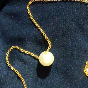 Pearl Gold Plated Alloy Chain