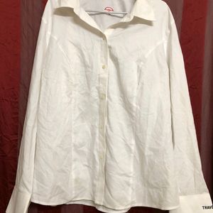 Cutter & Buck White plain Shirt