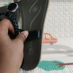 Black Good Condition Sandals