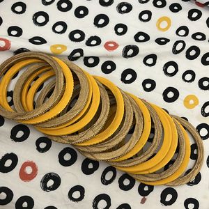 Unused Yellow Lac Bangles