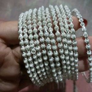 Beautiful Pearl Bangles (Churi) Set