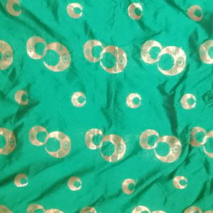 Bright Leaf Green Silk Saree