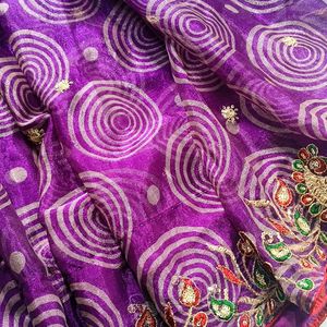 New Saree Purple