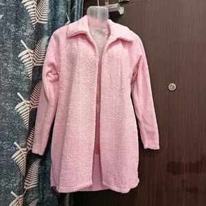 Pink Soft Cardigan Coat