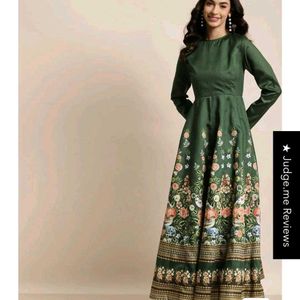 Sassafras Ethnic Green Gown