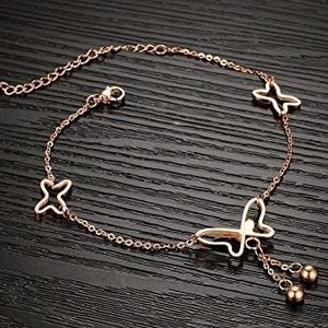 Butterfly Gold Plated Anklets