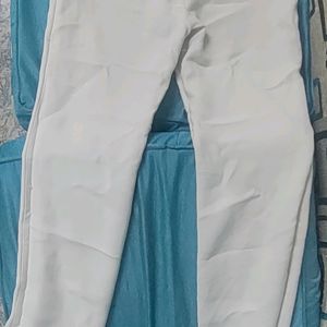Off White Formal Pants